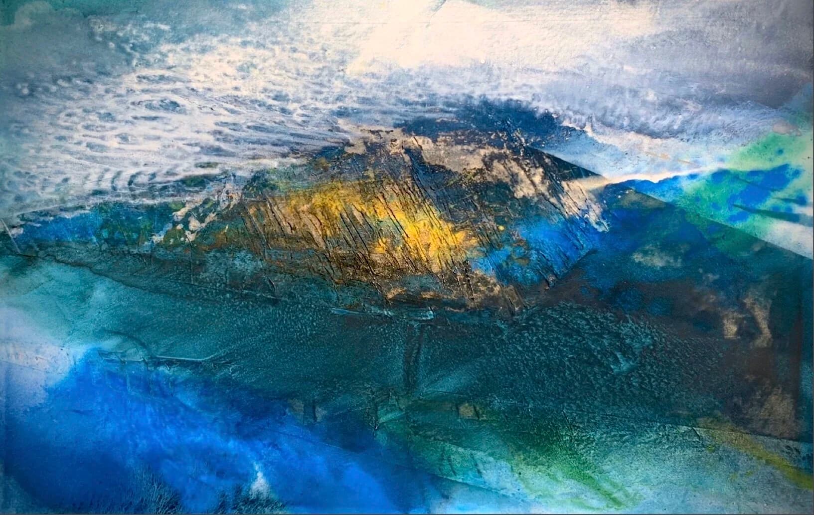 Fluss mit Berg