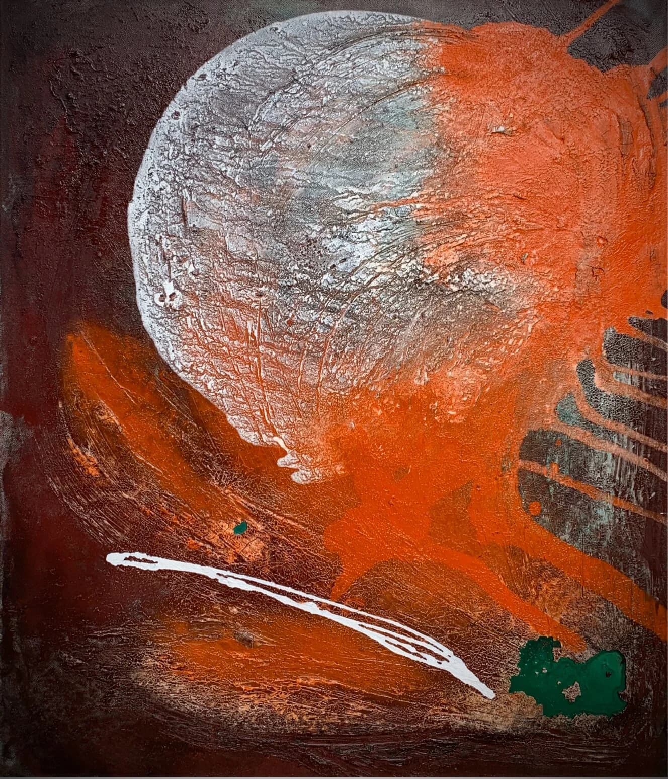 Rund mit Orange