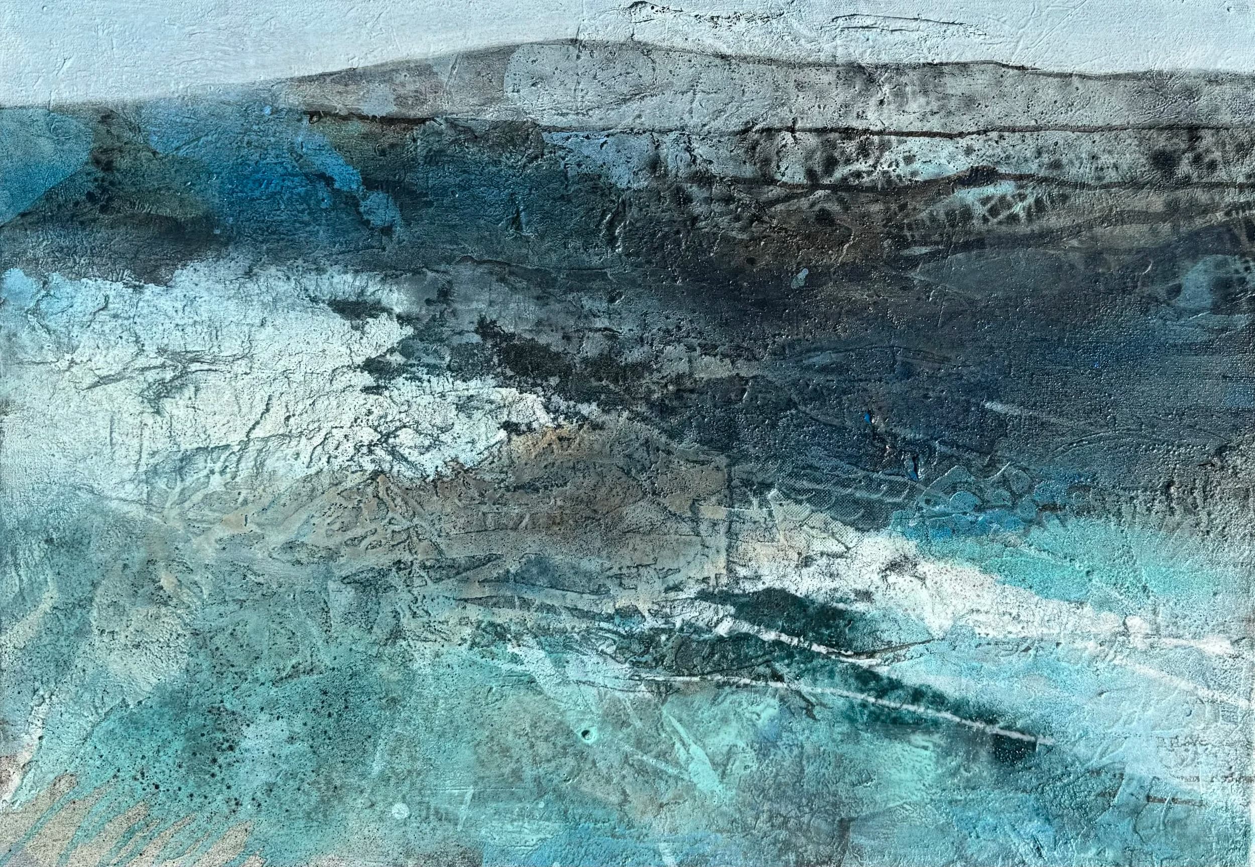Blaue Landschaft